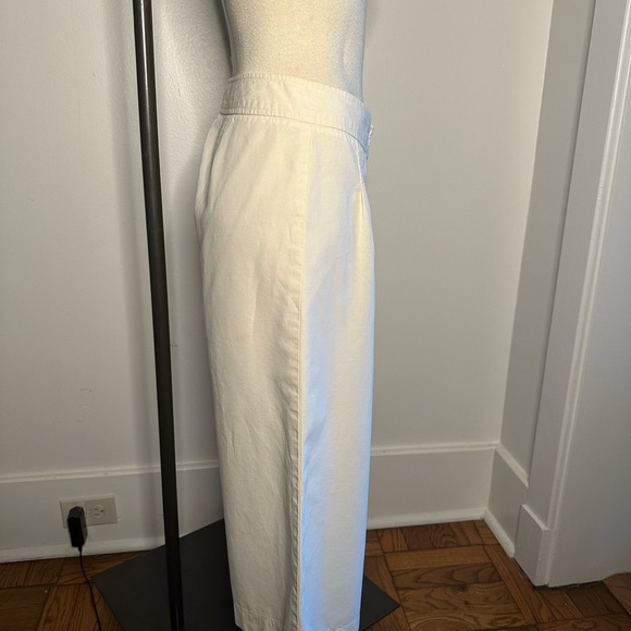 Twelfth street by Cynthia Vincent women's cream linen crop pant - Picture 4 of 8